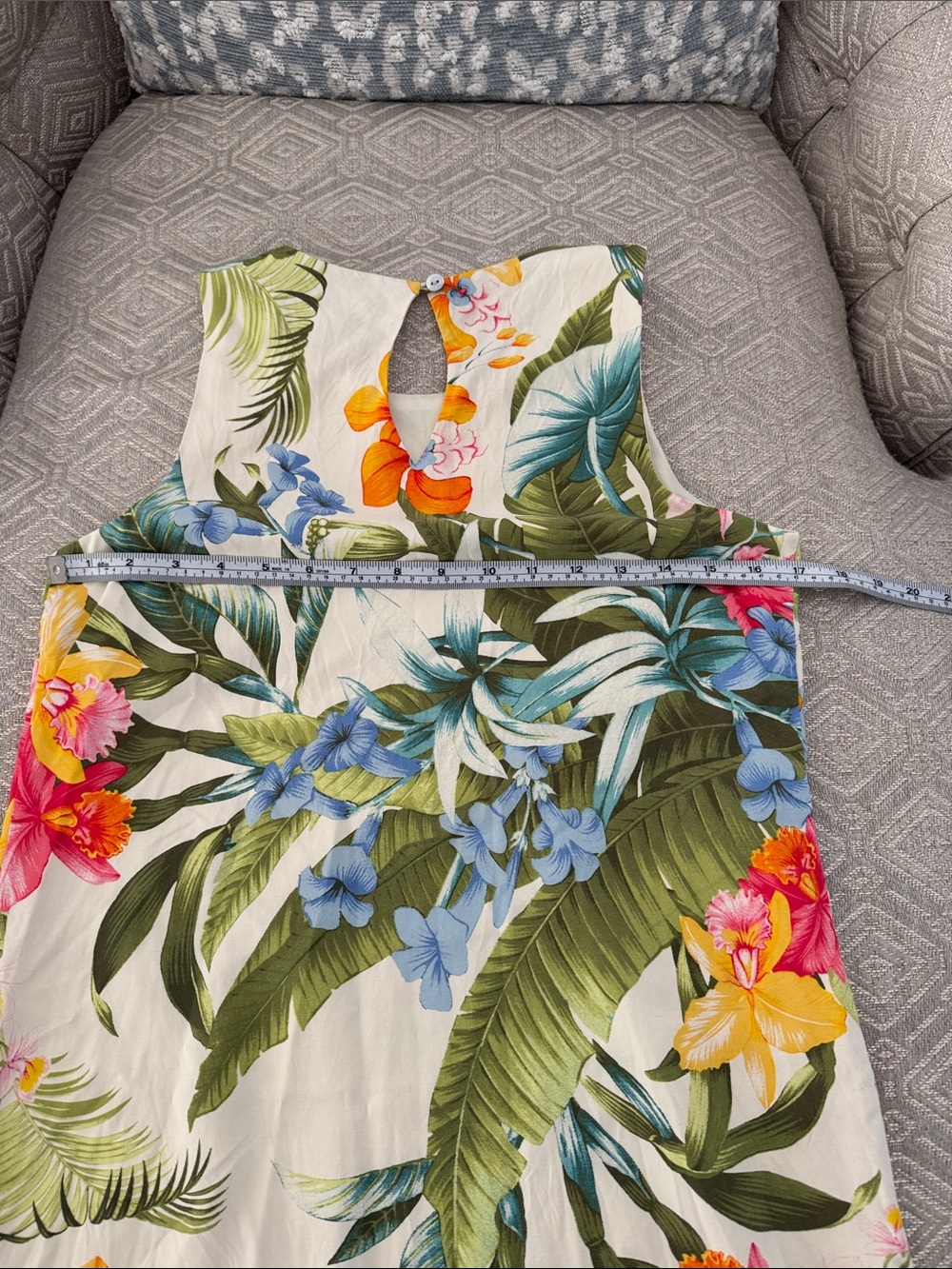 Tommy Bahama Tropical Floral Sleeveless Shift Dress Silk - Multicolor - Picture 8 of 12